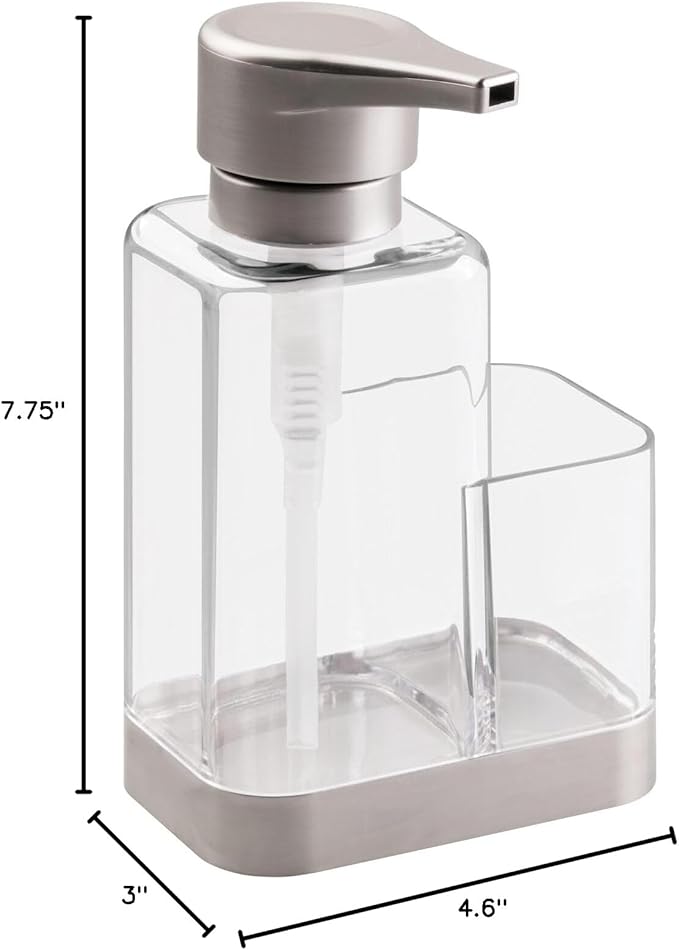 mDesign Modern Plastic Kitchen Sink Countertop Liquid Hand Soap Dispenser Pump - Image 7