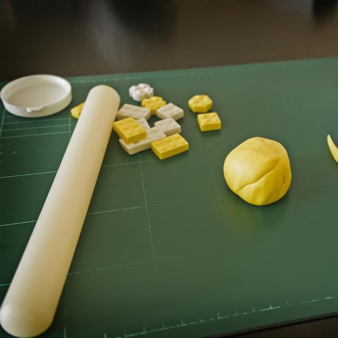 HARFINGTON Fondant Rolling Pin 13 Inch x 1.38 Inch PP Plastic Non-Stick Fondant - Image 6