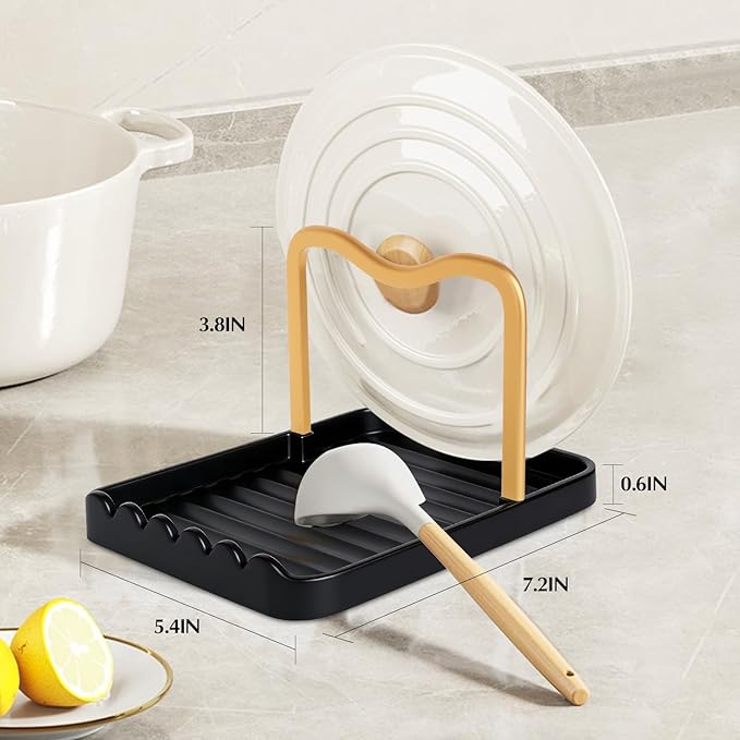 Ysks'hf spoon holder and pot lid holder,stainless steel,Kitchen Utensil Rest - Image 8