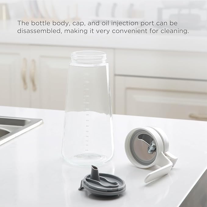 Auto Flip Glass Olive Oil Dispenser Bottle - Image 7