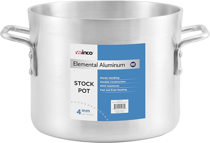 Winco Elemental Aluminum, 50 Qt Stock Pot - Image 6