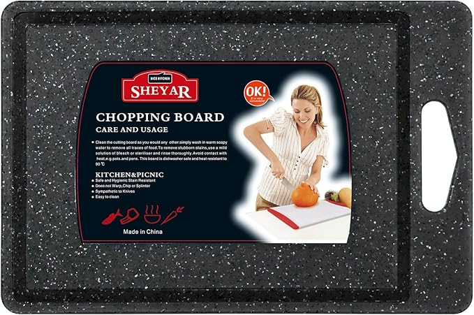 Cutting Board for Kitchen, Wheat Straw Fiber Cutting Board, Dish Washer Safe by zzsbrm