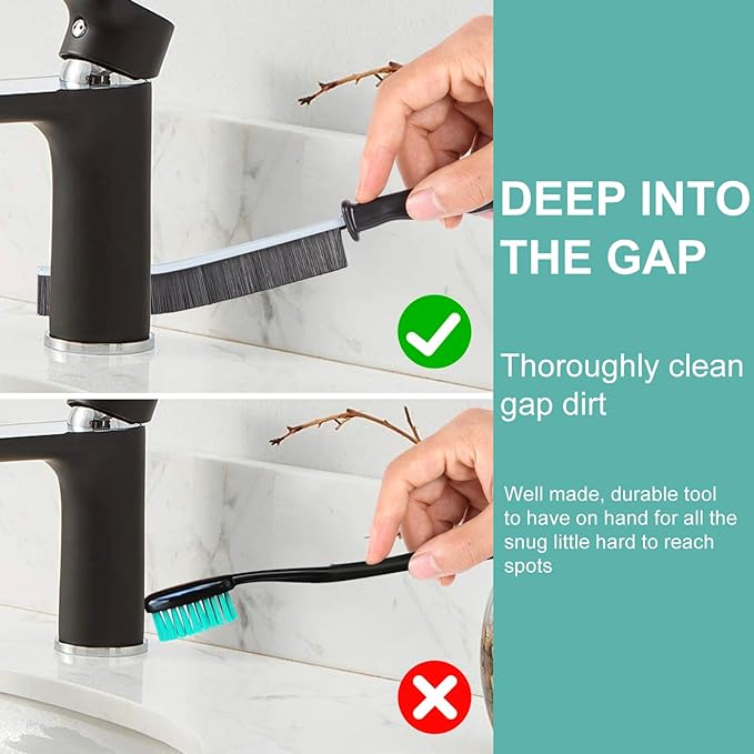 Crevice Cleaning Brush,Hard-Bristled Grout Brush,2026 New Multifunctional Gap - Image 9