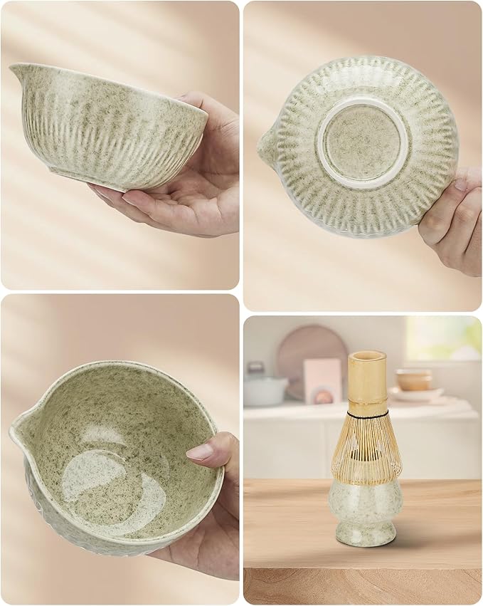 20Oz Matcha Whisk Set,7 Pcs Matcha Kit Includes Matcha Bowl, Whisk & Holder - Image 7