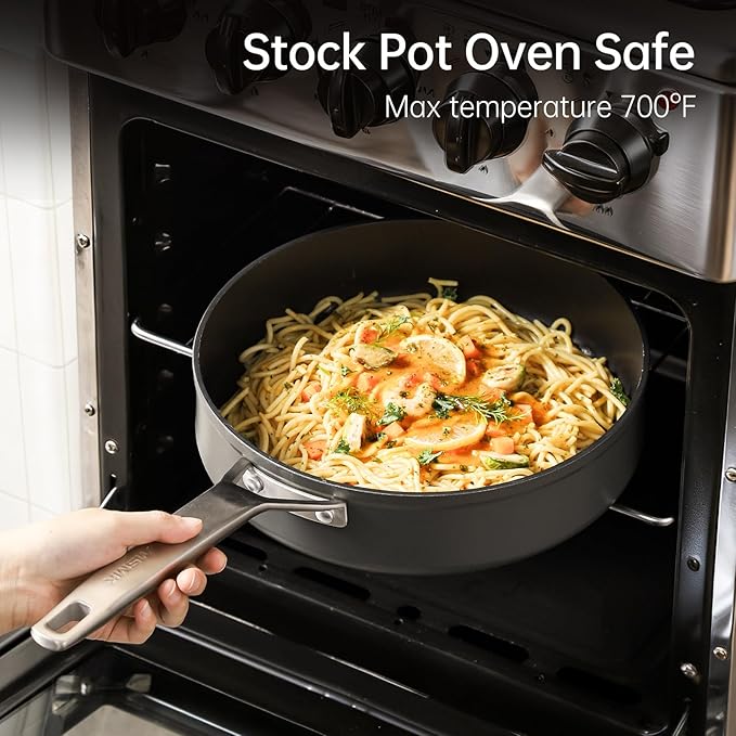 MsMk Small Egg Pan,8 1/2 inch Titanium and Ceramic Nonstick Omelette Pan,Small - Image 8