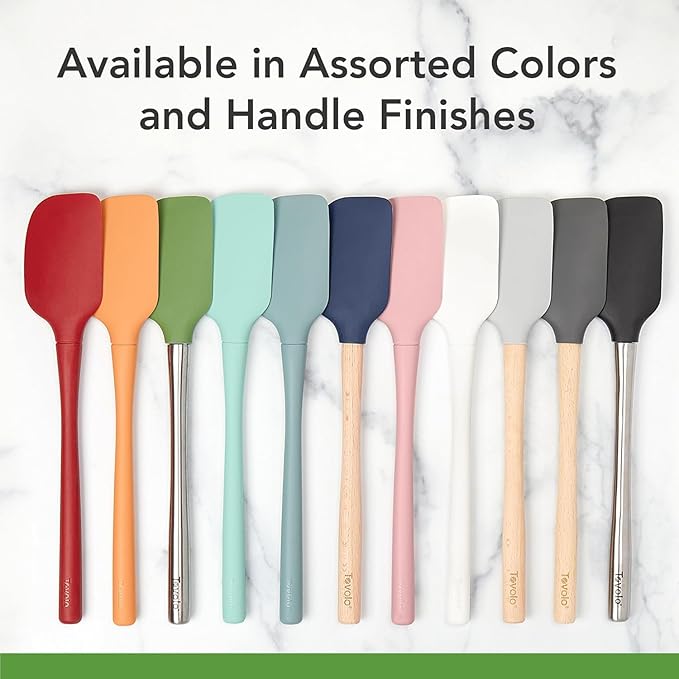 Tovolo Jar Spatula Silicone Long Stainless Steel Handle Scraper Spatula Apricot - Image 6