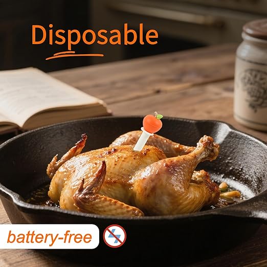 CloudHand Meat Turkey Pop Up Timer & Flavor Injector Set, Turkey Thermometer - Image 7