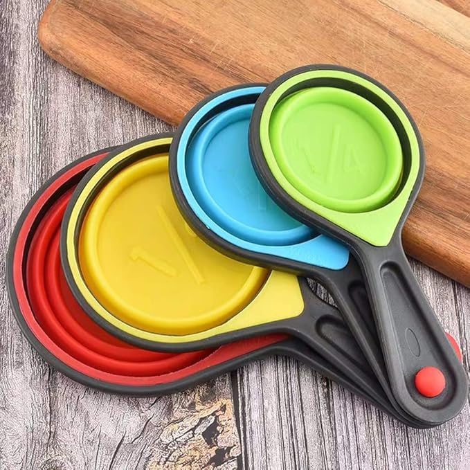SOLIFEGOBLE Collapsible Measuring Cups and Spoons, Portable Measuring Cup,Food - Image 7