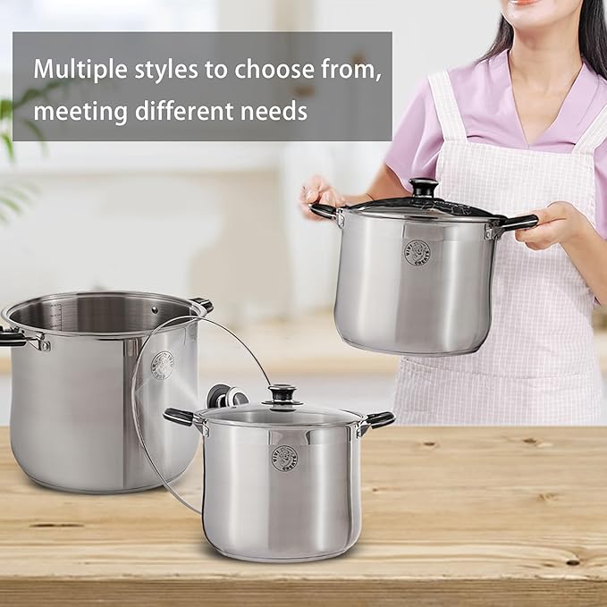 Vivicreate 9 Quart Stainless Steel Stock Pot - Image 6