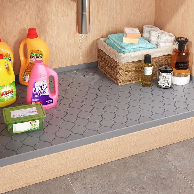Winisok Silicone Under Sink Mat 25" x 19", kitchen Essentials and Gadgets - Image 7