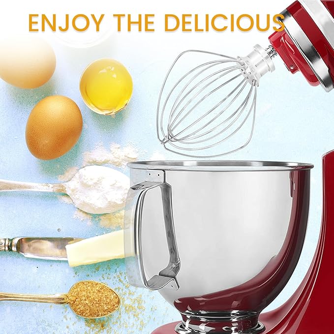 K45WW 6 Wire Whip for 4.5 5 QT KitchenAid Tilt-Head Stand Mixer,Whisk - Image 6