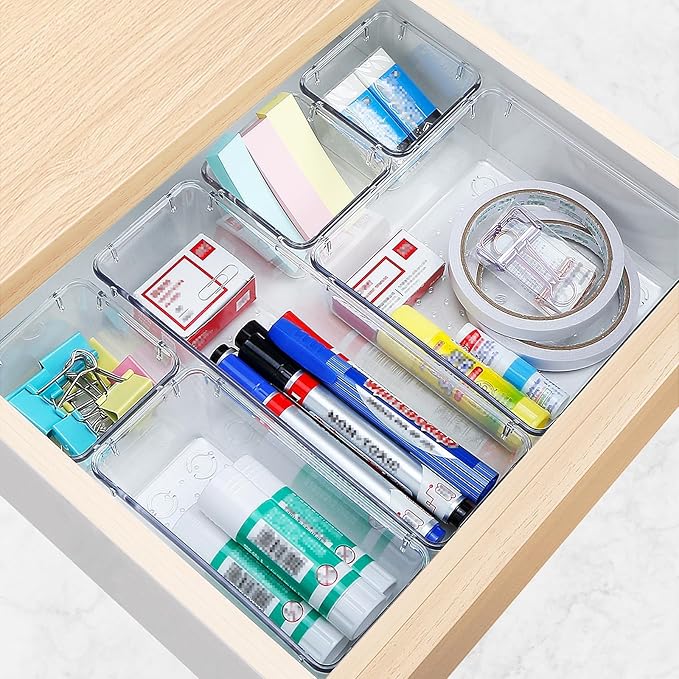 StorMiracle 13 PCS Drawer Organizer Set, 5 Varied Size Bathroom and kitchen - Image 6