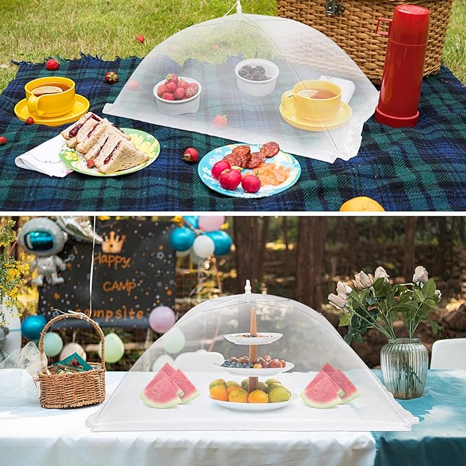 2 Pcs Extra Large Mesh Food Cover Tent(46"x20" - Image 6