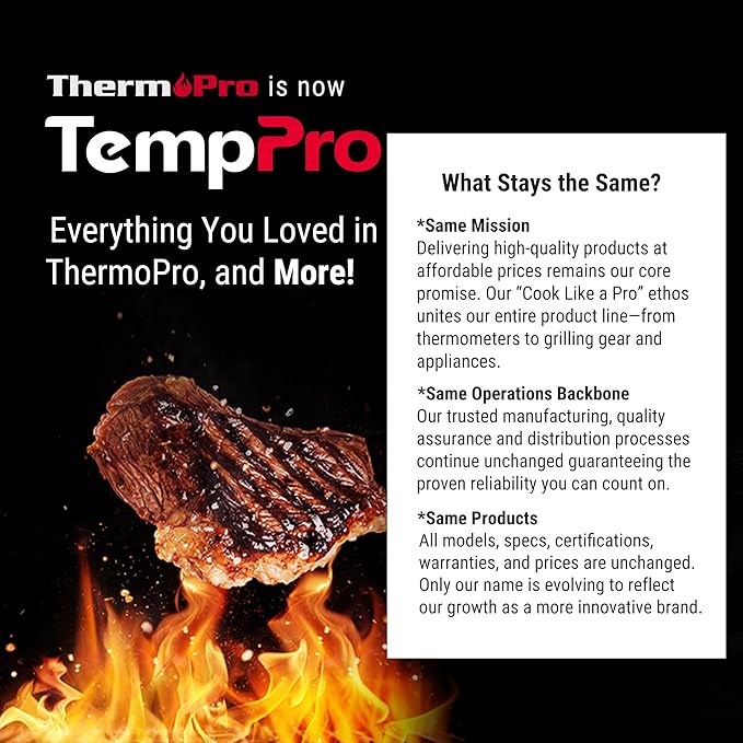 TempPro Lightning 1-Sec Instant Read Meat Thermometer, Kitchen Food Thermometer - Image 9