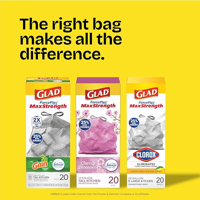 Glad Drawstring Trash Bags - Image 9
