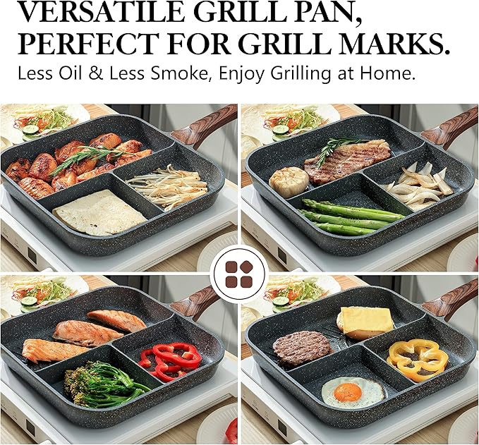 SENSARTE Nonstick Divided Grill Pan - Image 8