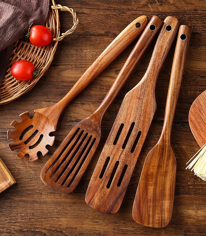 Wooden Kitchen Utensils Set - Image 6
