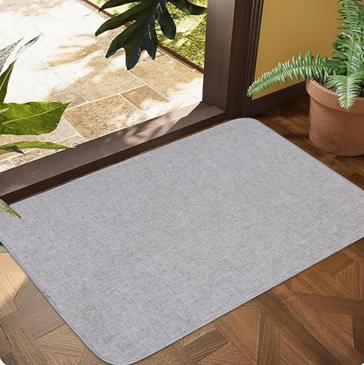 1/10 Inch Ultra Thin Indoor Door Mat, Long-Lasting & Maximum Non-Slip Rubber