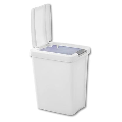 7.5 Gallon White Wastebasket - Image 2