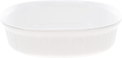 CorningWare FS2 2.5qt/2.35L Oval French White Casserole Dish and F-2-PC Oval - Image 2