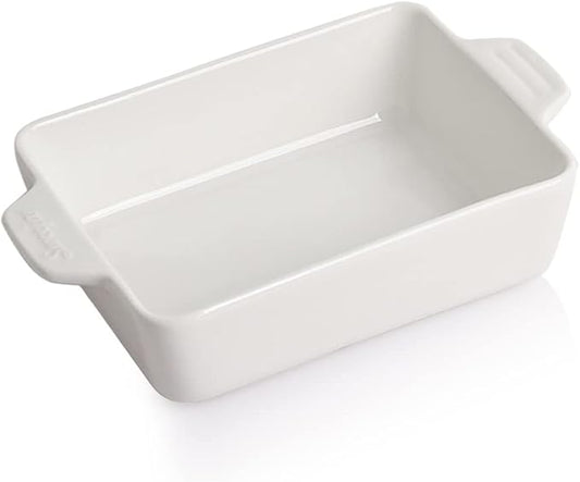 Sweejar Ceramic Baking Dish, Rectangular Small Baking Pan by Sweejarco1949