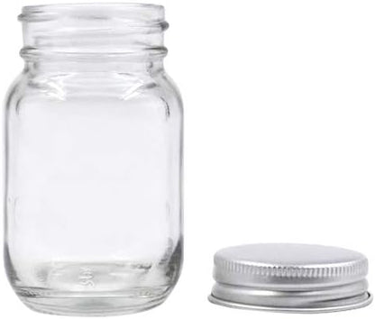 U Pack 2oz Mason Jar with Silver Lid - Image 2