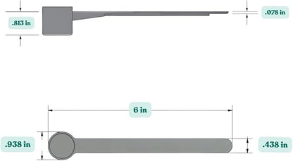 6.5 mL Long Handle Plastic Measuring Spoon - Image 2