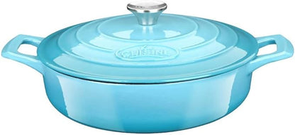 La Cuisine Enameled Cast Iron Braiser Sauté Pan Shallow Dutch Oven by LaCuisineforlife