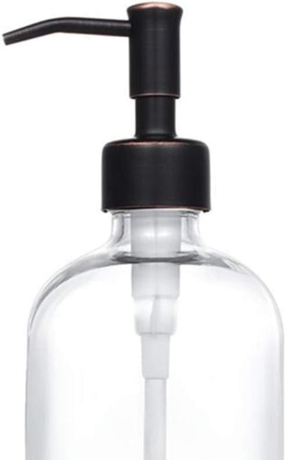 2 Pack Thick Clear Glass Pint Jar Soap Dispenser - Image 2
