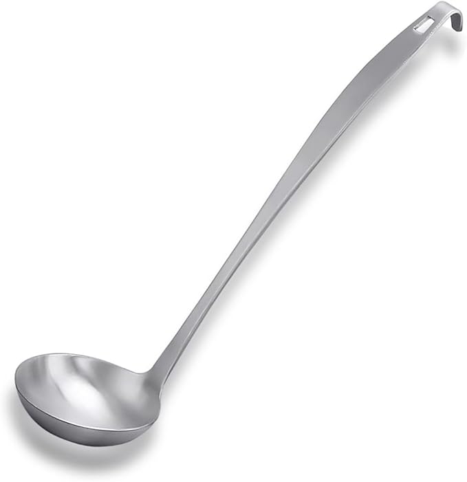 Tenta Kitchen 2oz/56ml Stainless Steel Small Soup Ladle Spoon, 10.8”x 3” by TENTA+KITCHEN