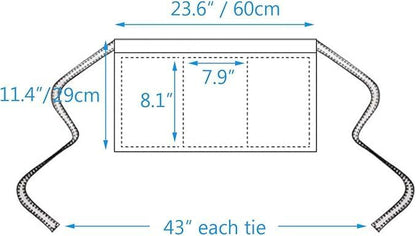 BOHARERS Waist Apron with 3 Pockets - Image 5