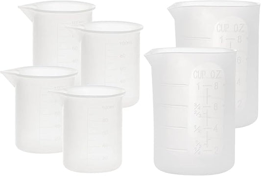 Gartful 250ml & 100ml Silicone Measuring Cups, Silicone Mixing Cups by Gartful