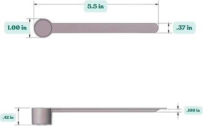 4 mL Long Handle Plastic Measuring Spoon - Image 2