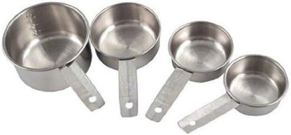 American Metalcraft MCL4 Flat-Handled Stainless Steel Measuring Cup Set by AmericanMetalcraftInc