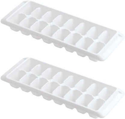 Kitch Ice Tray Easy Release White Ice Cube Trays, 16 Cube by Kitch