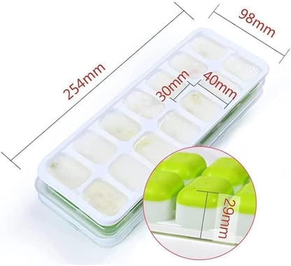 Set of 4 Stackable Silicone Ice Cube Trays - Image 5
