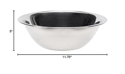 Vollrath 47935 5-Quart Economy Stainless Steel Nesting Mixing Bowl | Beaded - Image 2