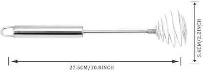 Whisk, Stainless Steel Spring Whisk, Balloon Whisk Egg Beater - Image 3