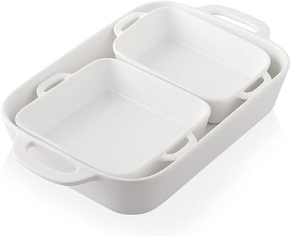 Sweejar Ceramic Bakeware Set, Rectangular Baking Dish by Sweejarco1949