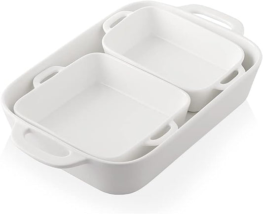 Sweejar Ceramic Bakeware Set, Rectangular Baking Dish by Sweejarco1949