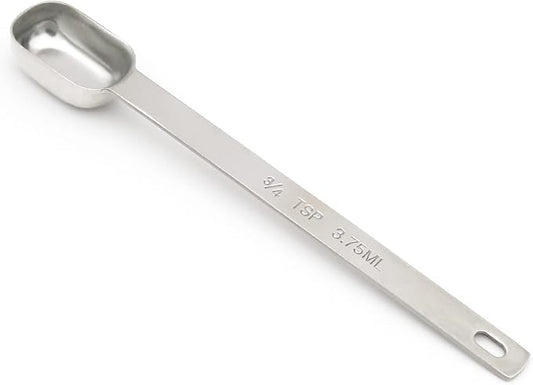 1PCS 3/4tsp Single Measuring Spoon, Stainless Steel Long Handle Individual by BERYLER