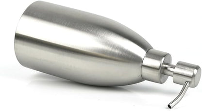 304 Stainless Steel Soap Dispenser 16oz Rust-Proof Liquid Soap Pump Bottle - Image 4