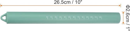 HARFINGTON Silicone Rolling Pin 10" Silicone Surface Non-Stick Stainless Steel - Image 2