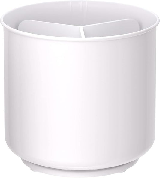 Cooler Kitchen Jumbo XL Rotating White Plastic Utensil Holder Caddy by CoolerKitchen