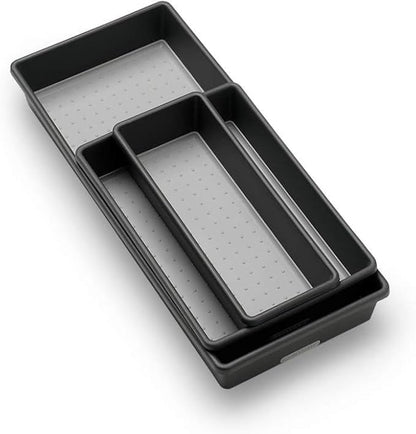 madesmart 3 Bin Drawer Organizer Set, Office & Bathroom, Organizer - Image 3