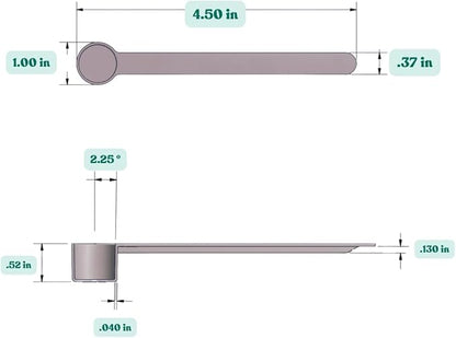 1 Teaspoon Long Handle Plastic Measuring Spoon - Image 2