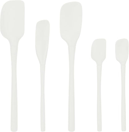 Tovolo Flex Core 5 Piece Silicone Spatula Set Heat Resistant All Silicone by Tovolo