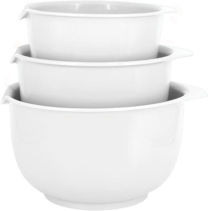Glad Mixing Bowls with Pour Spout, BPA Free, Dishwasher Safe Plastic | Kitchen by GladTrashFoodStorage
