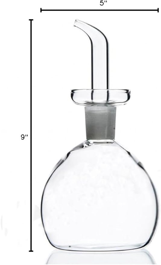 ELETON Cylindrical 28 oz Olive Oil Dispenser Bottle Glass - Image 10