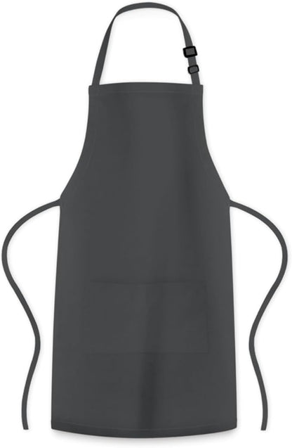 Adjustable Bib Apron 100% Polyester Kitchen Aprons Waterdrop Resistant Aprons - Image 8